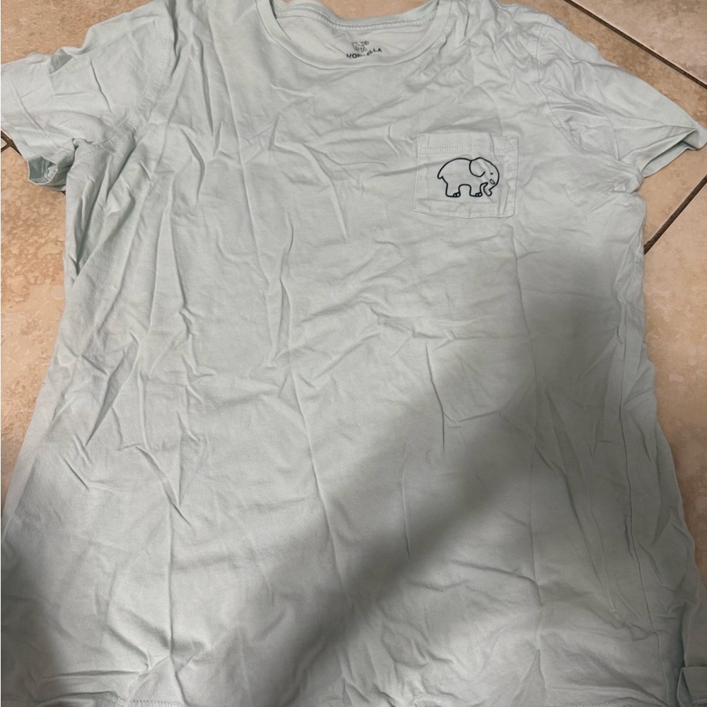 Light Green T-Shirt with Elephant Logo